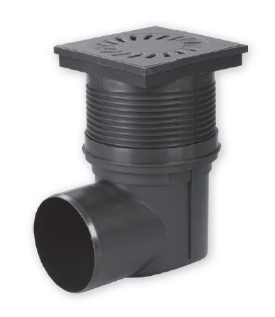 Kanalizační vpusť - boční  D110, suchá -  LITINA , 15x15