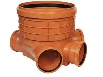 Dno šachtové  DN 315/110  Prav.Lev. - na hladkou trubku, vč těsnění , z PP