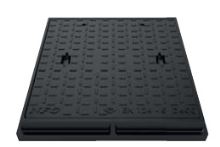 Poklop ECO B125 kN (12,5t )DN 600x600 hranatý, h=70 mm, uzamyk.s těsněním, OD760x760 mm