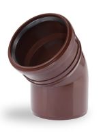 Okapové koleno z PP DN 110 / 45° - hnědá barva Okapové koleno z PP DN 110 / 45° - hnědá barva