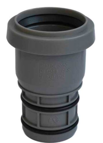 Nástrčné hrdlo DN  40/40   šedé (1)