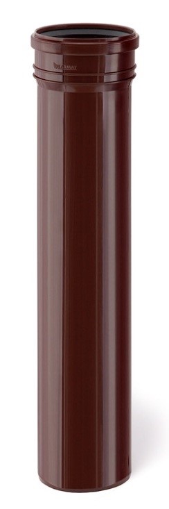 Okapová trubka z PP DN 110 /   2000 mm    - hnědá  - UV stabilní